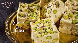 How to make a Keto Halva with pistachio nuts  vegan amp gluten free [upl. by Leanatan324]