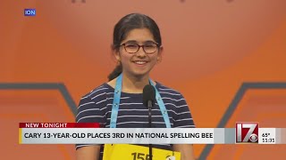 Cary middle school student places 3rd in Scripps National Spelling Bee finals [upl. by Camella432]