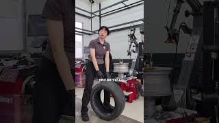 Puncture tire replacement and wheel balancing [upl. by Kaslik]