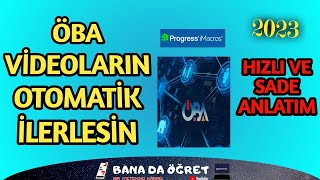 ÖBA OTOMATİK VİDEO OYNATMA PROGRAMI  Uzman Öğretmenlik Videoları Otomatik İlerlemesi 2023  iMacros [upl. by Eiruam]