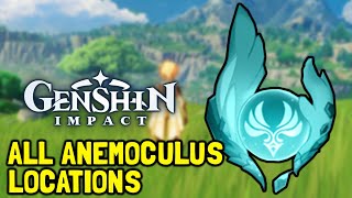 Genshin Impact All Anemoculus Locations [upl. by Terb]