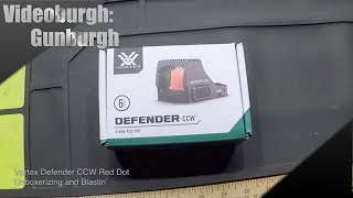 Gunburgh Vortex Defender CCW Red Dot Unboxerizing and Blastin [upl. by Hgieliak]