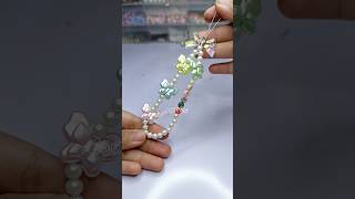 How to make strap phone bead diy gelang handmade beads beadedjewelry bracelet strapphone [upl. by Euell]