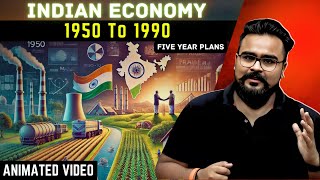 INDIAN ECONOMY 1950 to 1990 class 12 ONE SHOT  GAURAV JAIN [upl. by Philipps734]