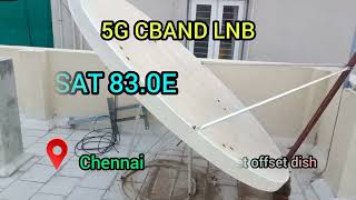 G sat 83E 5G FILTER LNB CBAND USED IN 6FEET OFFSET DISH FOR MORE DB [upl. by Undis150]