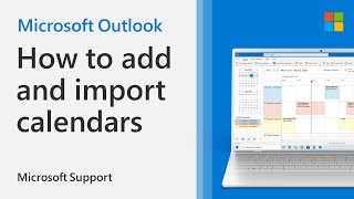 How to add or import a calendar to Outlook  Microsoft [upl. by Trebled]