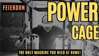 Versatile Home Gym Equipment FEIERDUN Squat Rack Power Cage plus workout demos [upl. by Dearden825]