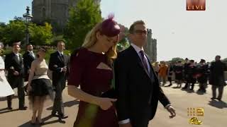 Video Suits actress Jacinda Barrett arrives at the Royal Wedding [upl. by Nilyarg525]