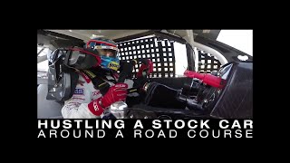 Hustling a NASCAR Stock Car around a Road Course [upl. by Whall853]