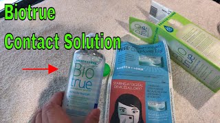 ✅ How To Use Bausch Lomb BioTrue Contact Lens Solution Review [upl. by Kwei]