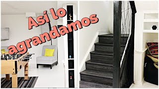 Como remodelar la casa  como renovar la casa con poco dinero  como agrandar un cuarto  zotano [upl. by Ijar]