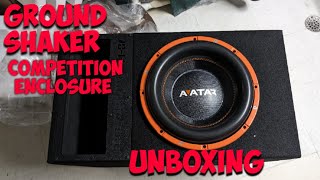 Ground Shaker 30hz 270cuft Single 12 Subwoofer EnclosureUnboxing [upl. by Tanah]