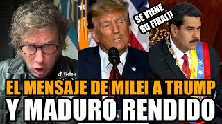 🚨URGENTE EL MENSAJE DE MILEI A TRUMP Y MADURO SE RINDE ANTE ESTADOS UNIDOS  BREAK POINT [upl. by Treboh205]