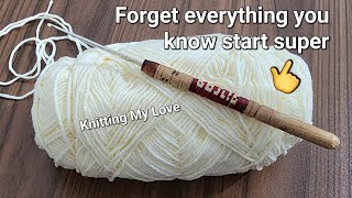 This crochet pattern stitch is super👌Forget everything you know start [upl. by Anavi35]