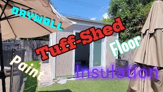 Tuff shed interior from start to finish [upl. by Kristel]