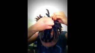 Loc Bun For Short Locs Tutorial [upl. by Libove]