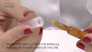 HOW TO OPEN AMPOULES SAFE CUT ENDOCARE SPF30 [upl. by Aihsatal]