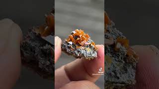 Red wulfenite from China mineral crystals minerals gemstone [upl. by Sandra]