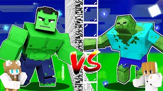 HULK VS MUTANT ZOMBIE Mob Battle  Minecraft PE [upl. by Konstance]