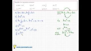 Fonction logarithme népérien  simplifier logarithme exponentielles  exercice facile [upl. by Rivard]