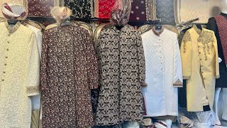 Outclass Collection py a gye new sherwani  Men Wedding Sharwani new style  Design 2024 [upl. by Malia]