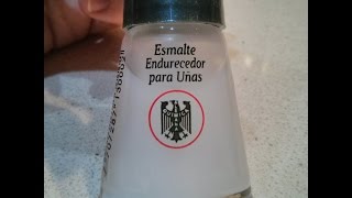 Esmalte endurecedor para uñas de Química Alemana [upl. by Kimble]