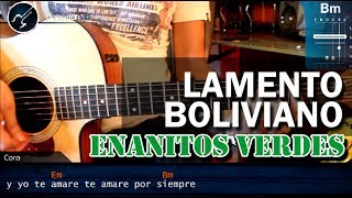 Cómo tocar quotLamento Bolivianoquot de Enanitos Verdes en Guitarra Acústica COMPLETO HD  christianvib [upl. by Ttevi]