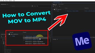 How to Convert MOV to MP4 in Adobe Media Encoder [upl. by Ahsiener]