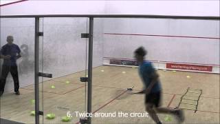 Squash Training Video One  Movement Coordination Fitness amp Stamina training [upl. by Nhar213]