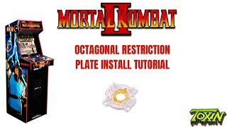 Arcade1up tutorial how to install octagonal restriction gate on MK2 Deluxe [upl. by Belldas227]