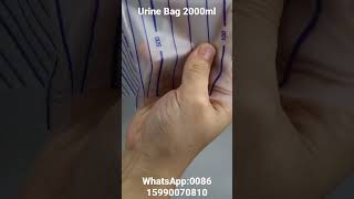 Disposable Urethral Bag Urine Collector Urinary Drainage Bag 2000Ml Urine Bag With Valve [upl. by Bacon]