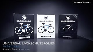 Lackschutzfolie Fahrrad  Bike Tutorial  Anleitung von Blackshell  DIY Fahrrad bekleben [upl. by Ellinger]