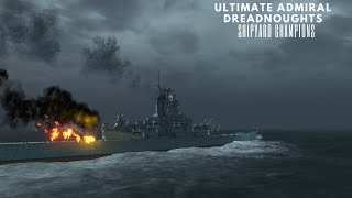 Shipyard Champions American BattleCruiser  Ultimate Admiral Dreadnoughts [upl. by Yrelbmik]