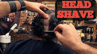 ASMR BARBER  quotDramatic Head Shave Transformation  Watch the Big Revealquot [upl. by Maillliw]