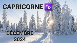 CAPRICORNE ♑️ DÉCEMBRE 2024 ☃️ un coup de foudre vous permet de tourner une page ❤️ [upl. by Artimed22]