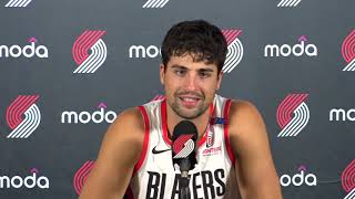 Deni Avdija Media Availability  2024 Media Day  Portland Trail Blazers [upl. by Jaddan]