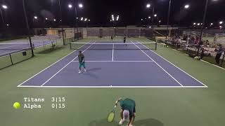 30 div  Nissan Titans vs Alpha Mavericks 09262024  Guam tennis [upl. by Eerrehc]