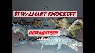 Repainted 1 Walmart Dinosaurs Part 1 [upl. by Springer]