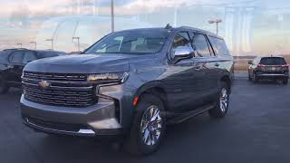 2021 Chevrolet Tahoe Premier with Satin Steel Metallic WalkAround [upl. by Ingham]