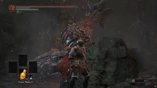 dark souls 3 big worm kill [upl. by Atteyram]