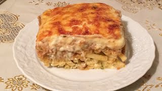 PASTICHIO Greek Recipe  Greek Baked Pasta Greek LasagnaHow to make PASTICHIOCOOK WITH BISMILLAH [upl. by Faythe]