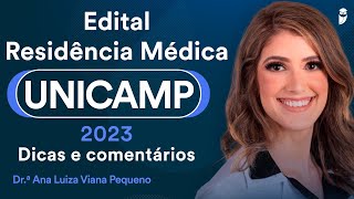 Edital Residência Médica UNICAMP 2023 Dicas e comentários [upl. by Golter445]