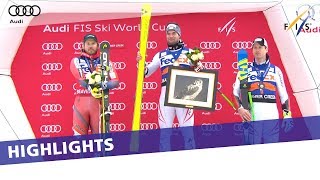 Highlights  Kriechmayr gets first World Cup win in SuperG at Beaver Creek  FIS Alpine [upl. by Adnirol]