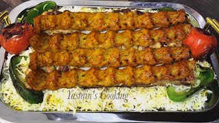 INCREDIBLE Iranian Kebabs Kabob koobideh Without oven And BBQ By Yasmins Cooking [upl. by Ethbun]