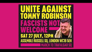 The rally organised in London by Tommy Robinson on Saturday July 27th [upl. by Any118]