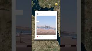 Israeli Navy ship in Suez Canal israel navy geopolitics egypt [upl. by Ilojne]