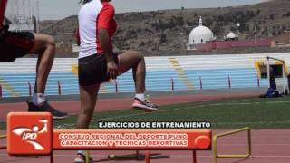 EJERCICIOS DE ENTRENAMIENTO PARA ATLETISMO IPD CRD PUNO [upl. by Dawson]