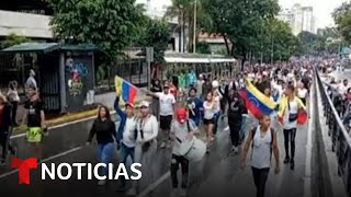 Protestas en Caracas tras proclamar el régimen como ganador a Maduro [upl. by Hitoshi]