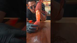 MUKBANG LOBSTER mukbang lobster seafood giantlobster food crab games funny shortvideo [upl. by Cuyler238]