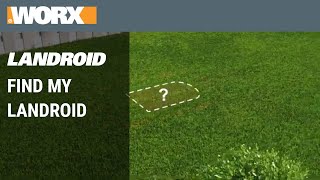 Find My Landroid  WORX Landroid robotic mower [upl. by Emya]